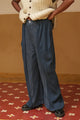 Hand-Knit Khadi Denim Pants