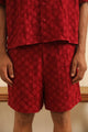 Red Beaded Shorts