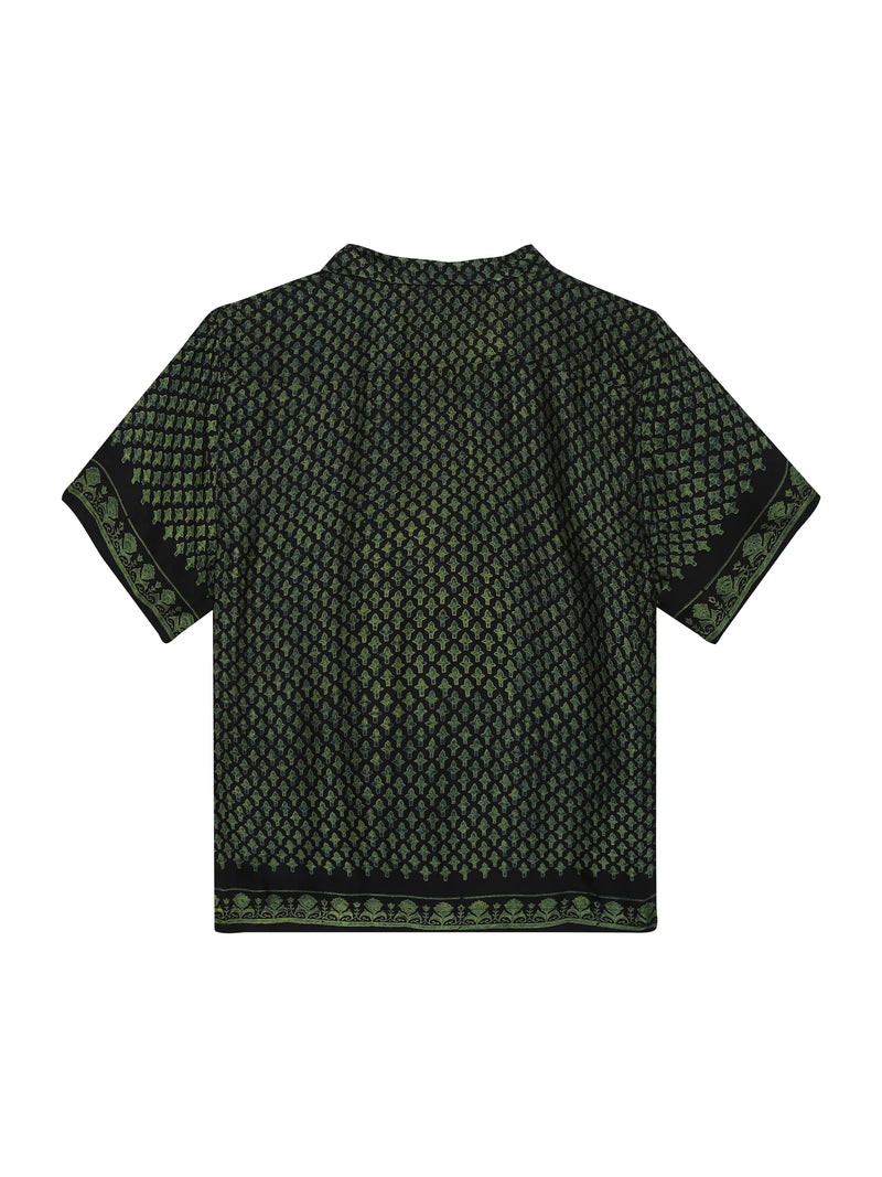 'Laung' Ajrakh Silk Shirt