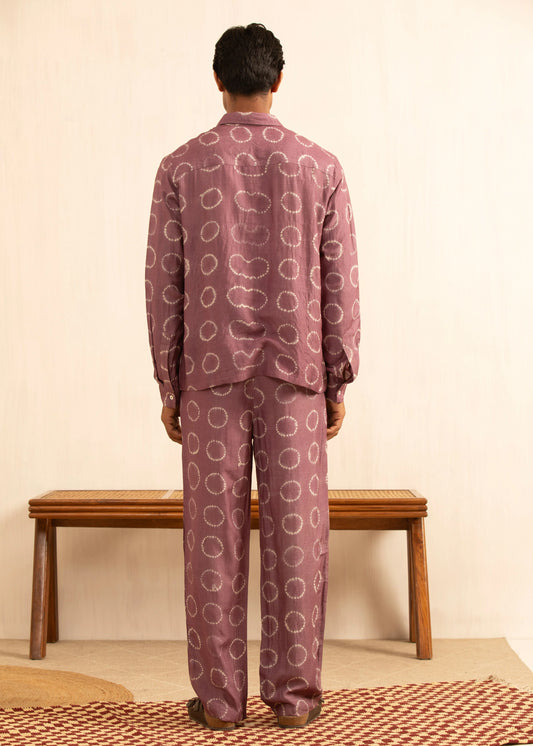 Shibori Silk Pants