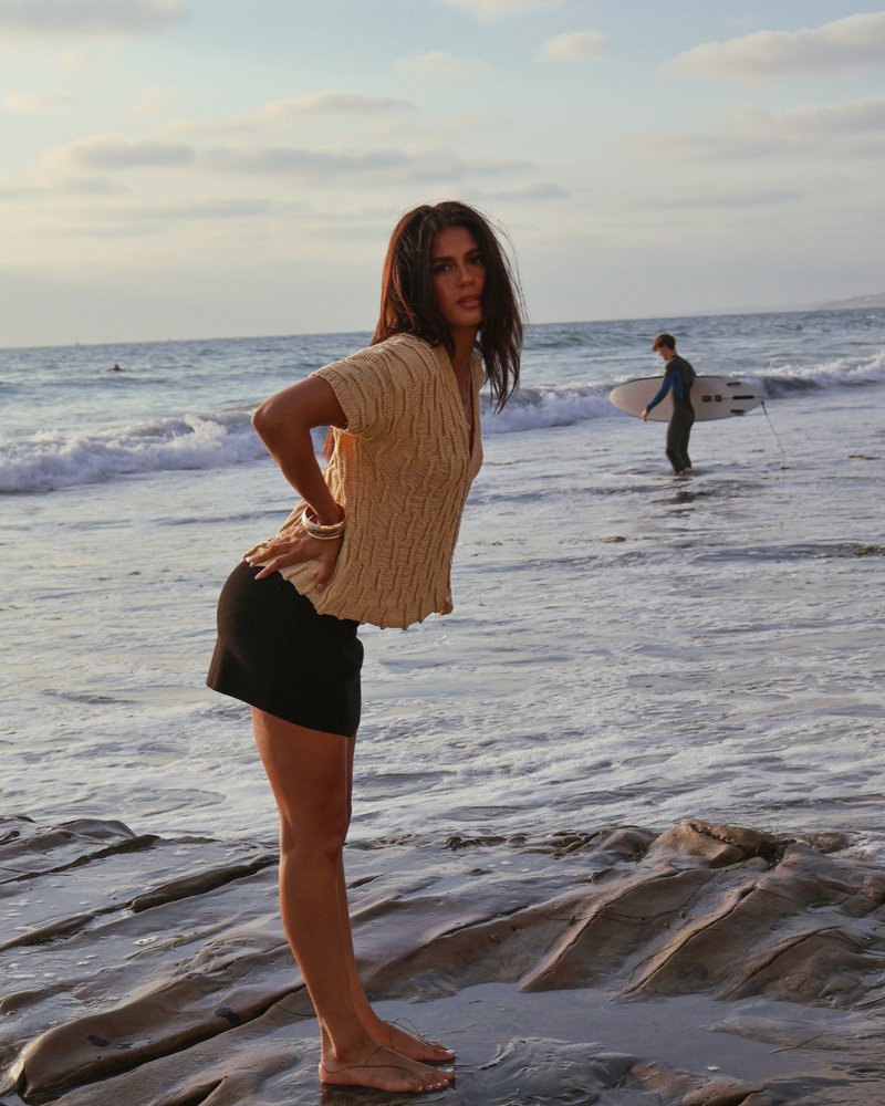 Organic Sand Cable Vest