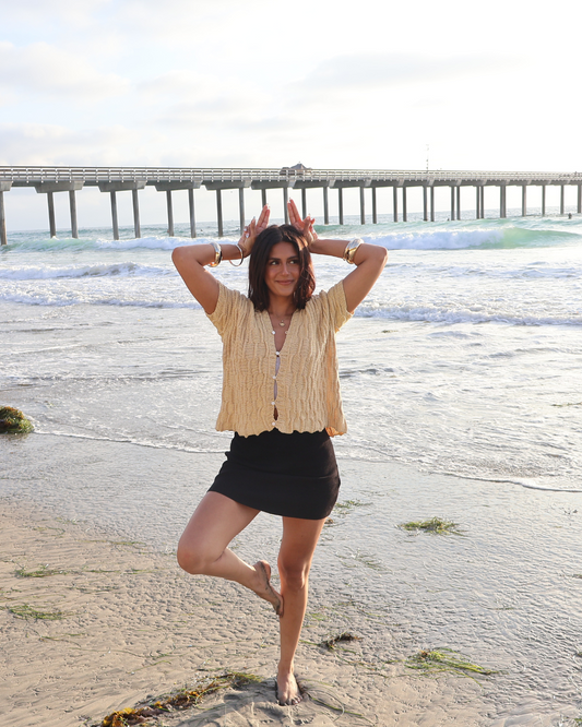 Organic Sand Cable Vest