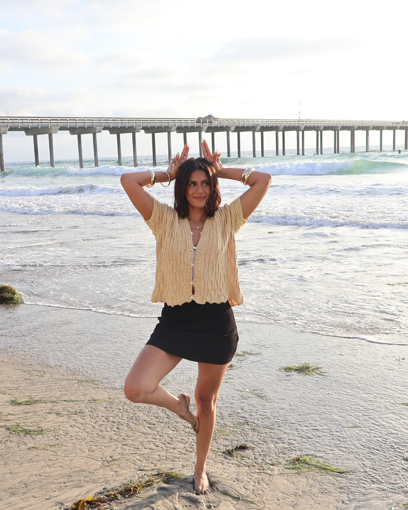 Organic Sand Cable Vest