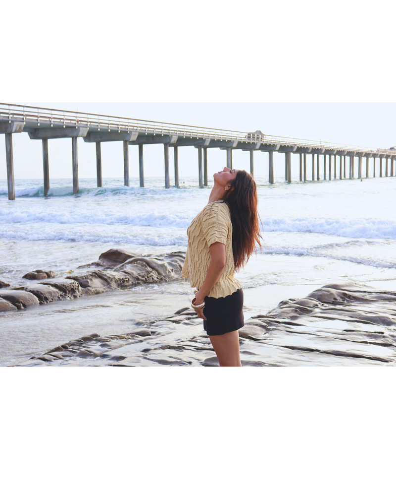 Organic Sand Cable Vest