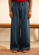 Indigo Box-Pleat Denim