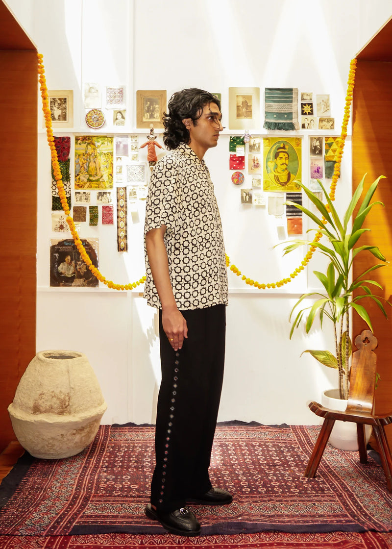 ‘'Jaali' Silk Shirt