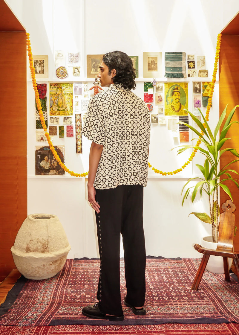 ‘'Jaali' Silk Shirt