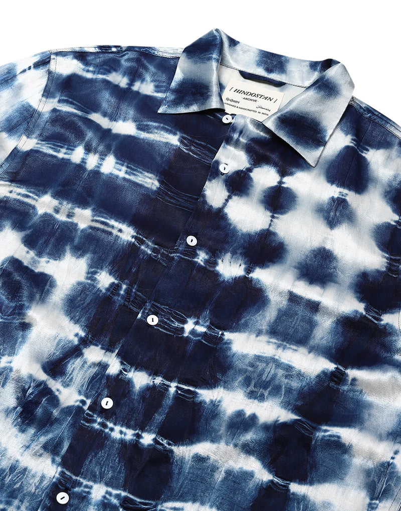 'Shibori' Silk Shirt