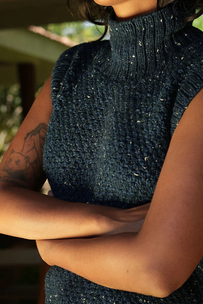 Indigo Moss Vest