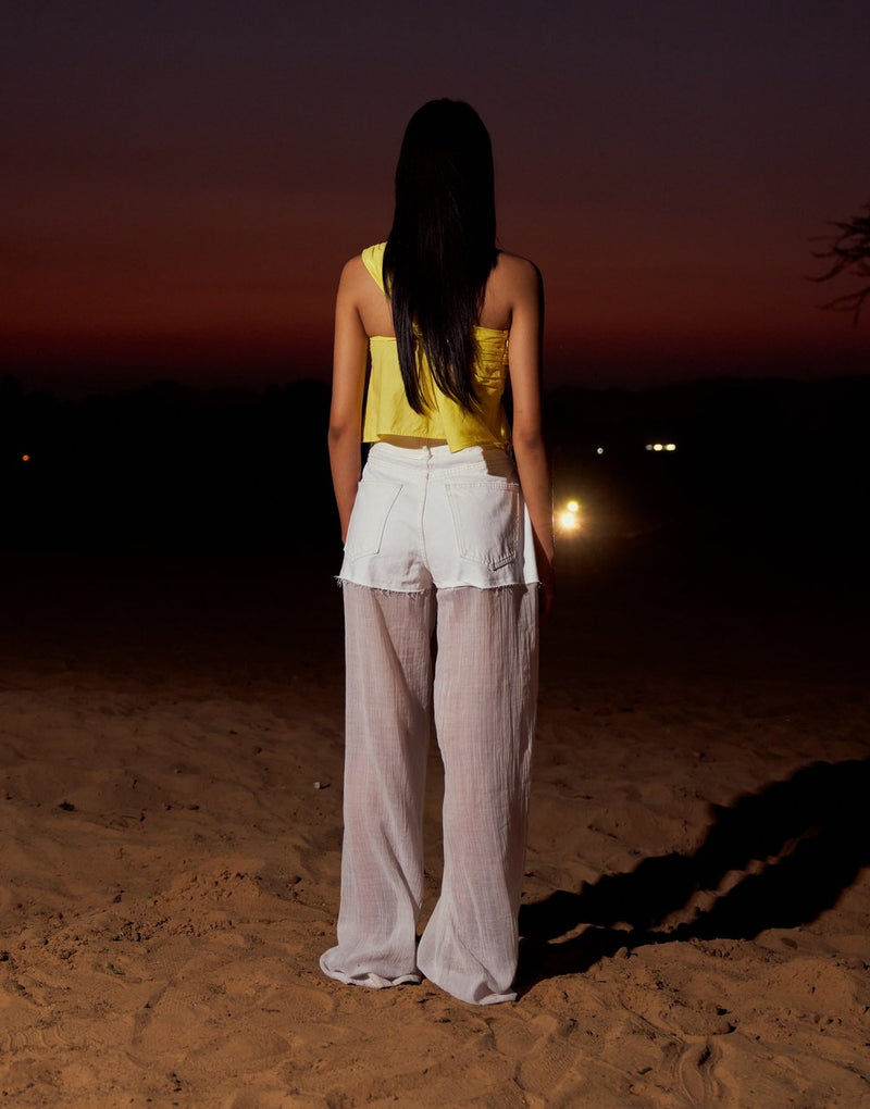 Khadi Cotton Lime Top