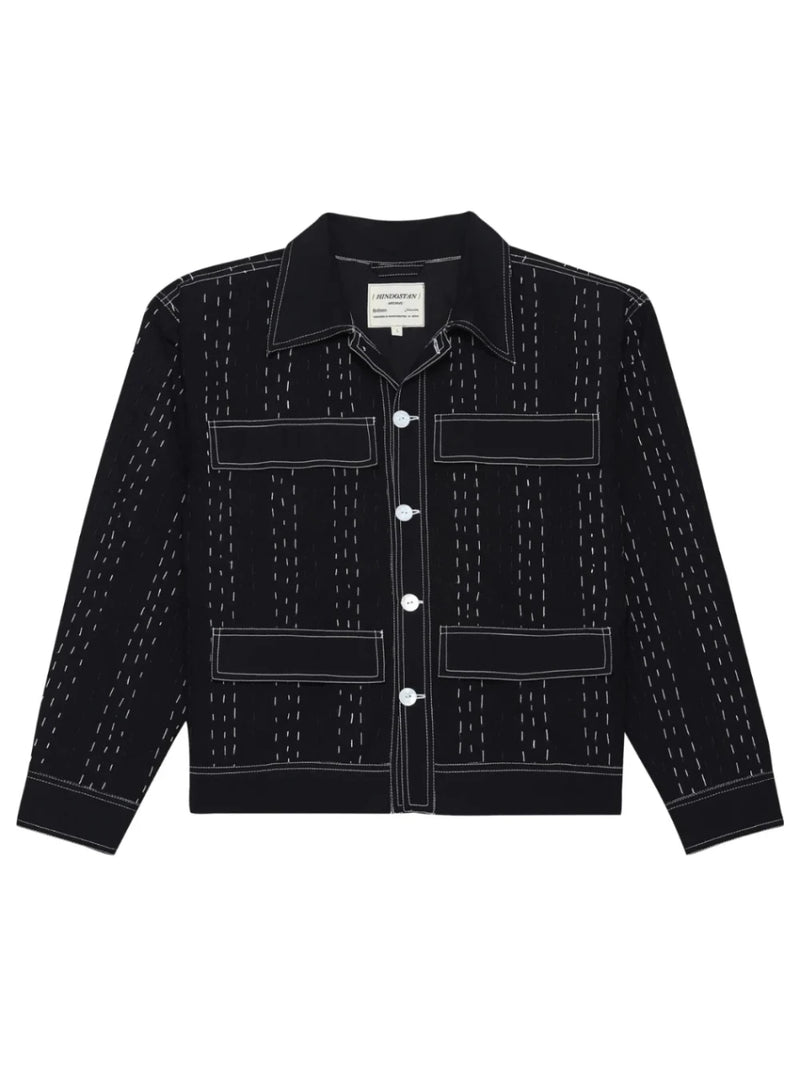 Black Kantha Jacket