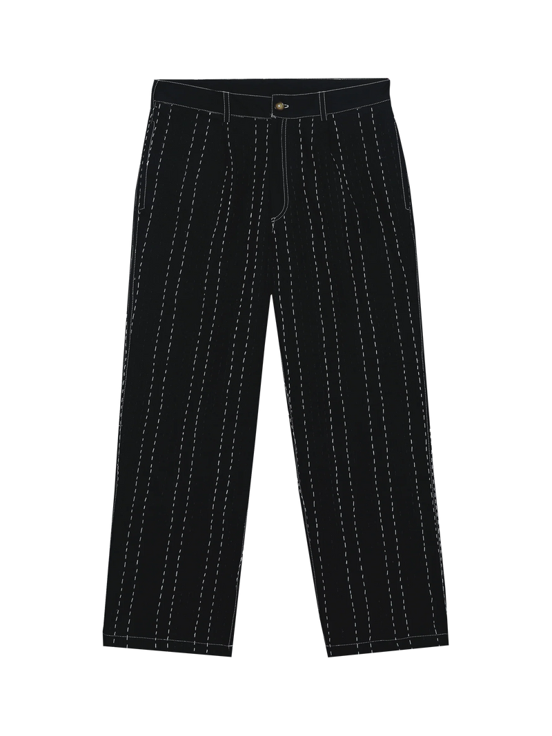Black Kantha Trousers
