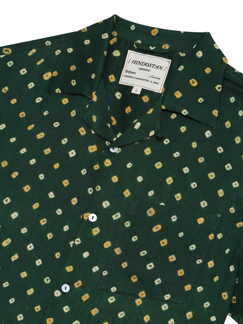 'Bandhani' Green Shirt