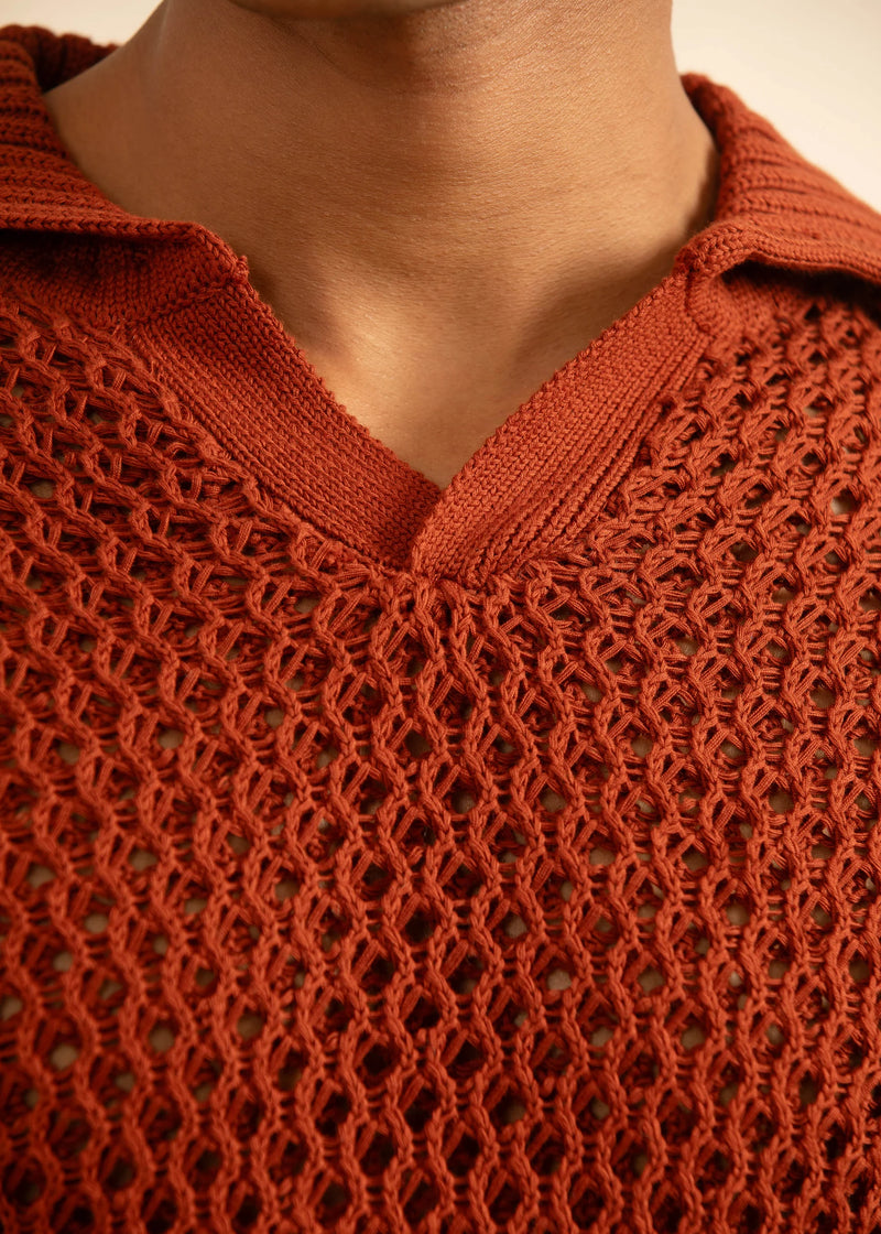 Double Layered Knit Polo